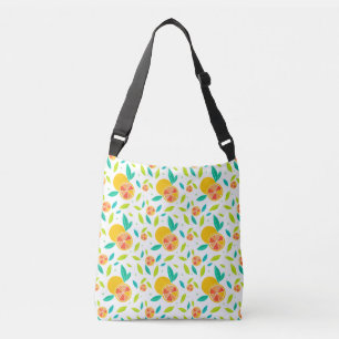 Waterverf Zoete Sinaasappels Patroon Crossbody Tas