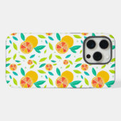 Waterverf Zoete Sinaasappels Patroon iPhone Hoesje (Achterkant horizontaal)