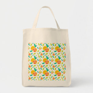 Waterverf Zoete Sinaasappels Patroon Tote Bag