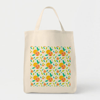 Waterverf Zoete Sinaasappels Patroon Tote Bag