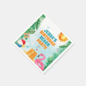 Waterverf Zomer Beach Party Servet (Hoek)