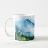 Waterverf Zomer Bergketen Landschap Koffiemok (Links)