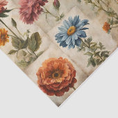  Waterverf Zomer Bloemen Collage Tissuepapier (Detail)