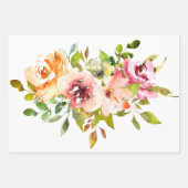 Waterverf Zomer Bloemen Verpakking Papier Bladen Inpakpapier Vel (Voorkant 3)