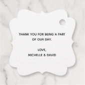 Waterverf zomer bloementuin bruiloft dank u bedankjes labels (Achterkant)