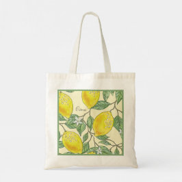 Waterverf zomer Citrus Lemons Patroon Tote Bag