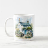 Waterverf Zomer Engels Country Cottage Koffiemok (Links)