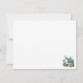 Waterverf Zomer Engels Country Cottage Notitiekaartje (Achterkant)