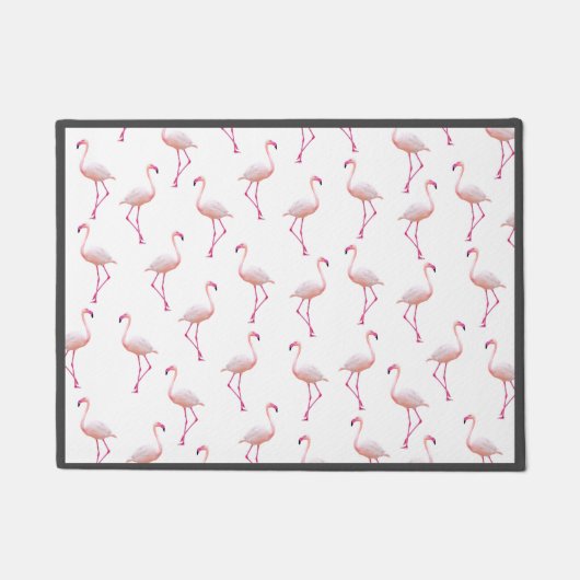 Waterverf Zomer Flamingo patroon Deurmat (Voorkant)