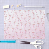 Waterverf Zomer Flamingo patroon Tissuepapier (Craft)