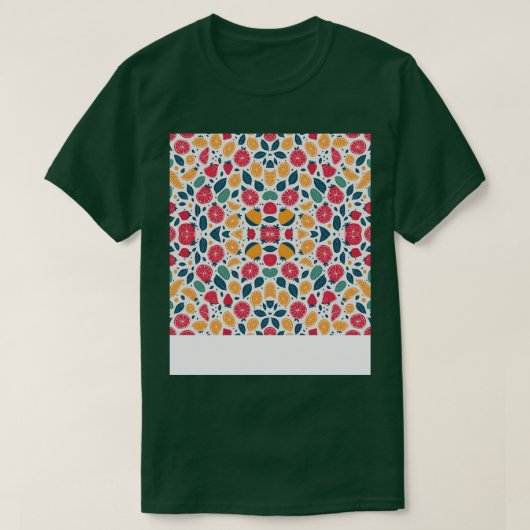 Waterverf zomer Fruit Patterned zomerfruit pat T-shirt (Design voorkant)