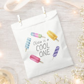 Waterverf zomer ijsje verjaardag bedankzakje (Geknipt)