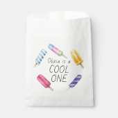 Waterverf zomer ijsje verjaardag bedankzakje (Voorkant)