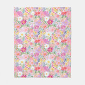  Waterverf Zomer Lente Bloemen Fleece Deken (Voorkant)
