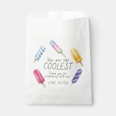 Waterverf Zomer Popsicle Verjaardag bedankt Bedankzakje (Voorkant)