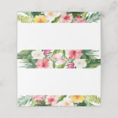 Waterverf Zomer Tropische Partij Gevouwen Plaats K Plaatskaartje (Buitenkant ongevouwen)