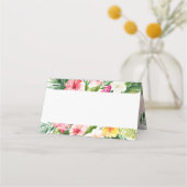 Waterverf Zomer Tropische Partij Gevouwen Plaats K Plaatskaartje (Achterkant)