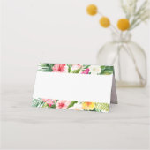 Waterverf Zomer Tropische Partij Gevouwen Plaats K Plaatskaartje (Voorkant)