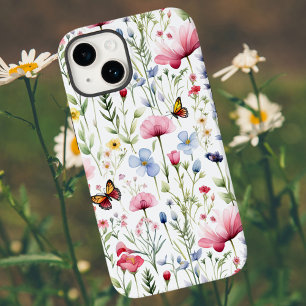 Waterverf Zomer Wildflower Pattern Case-Mate iPhone 14 Hoesje
