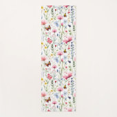 Waterverf Zomer Wildflower Pattern Yogamat (Voorkant)