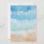 Waterverf Zomer Zee Beach repetitie Dinner Kaart (Achterkant)