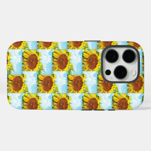 Waterverf Zomer Zonnebloemen Case-Mate iPhone Case (Achterkant (horizontaal))