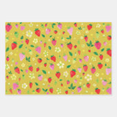 Waterverf zomeraardbeien Gift Wrap Inpakpapier Vel (Voorkant)