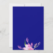 Waterverf zomerbloedige bruiloft kaart (Achterkant)