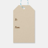 Waterverf Zomerbloemen Moederdag Cadeaulabel (Achterkant)