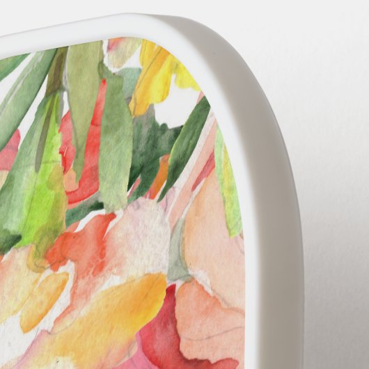 Waterverf zomerfeest pickleball paddle (Links Detail)