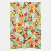 Waterverf Zomerfruit Theedoek (Verticaal)