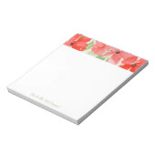 Waterverf zomerpapavers notitieblok (Linkerzijde)