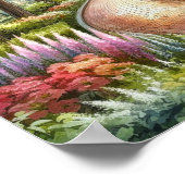 Waterverf Zomerpark Scène Poster (Hoek)