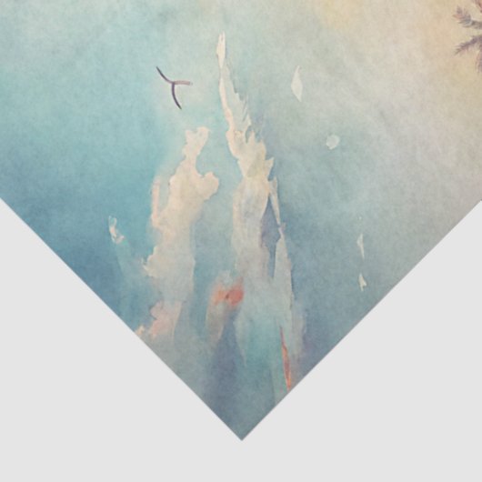 Waterverf zomerreizen tropische retro bus tissuepapier (Detail)