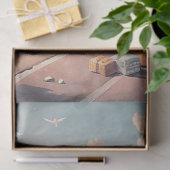 Waterverf zomerreizen tropische retro bus tissuepapier (Geschenk)