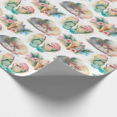 Waterverf zomerspullen cadeaupapier (Hoek)