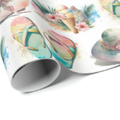 Waterverf zomerspullen cadeaupapier (Rol Hoek)