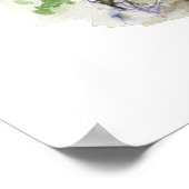 Waterverf zomertuin poster (Hoek)