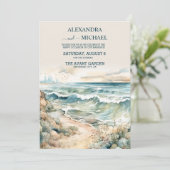 Waterverf zomervakantie kaart (Staand voorkant)