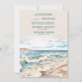 Waterverf zomervakantie kaart (Voorkant)