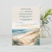 Waterverf zomervakantie kaart (Staand voorkant)