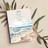 Waterverf zomervakantie kaart