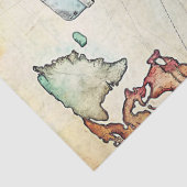 Waterverf zomervakantie retro koffers tissuepapier (Detail)