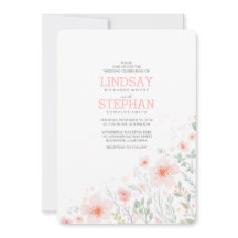 Waterverf zomerweduwen Pink Flowers