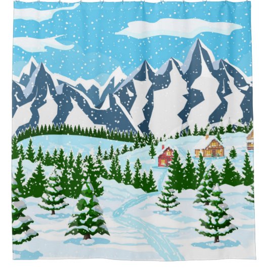 Waterverf zomerweidebloemen naadloos, douchegordijn (Voorkant)