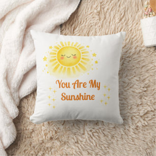 Waterverf Zon Design Baby Shower Kussen