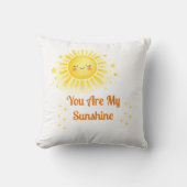 Waterverf Zon Design Baby Shower Kussen (Voorkant)