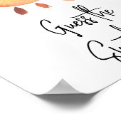 Waterverf zon - Raad de zoete puinhoop Poster (Hoek)