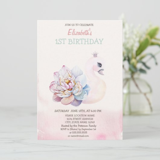 Waterverf zondag kaart (Staand voorkant)