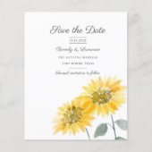 Waterverf Zonnebloem (Voorkant)